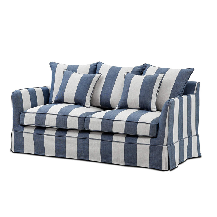 Noosa Hamptons 2 Seat Sofa Denim/Cream