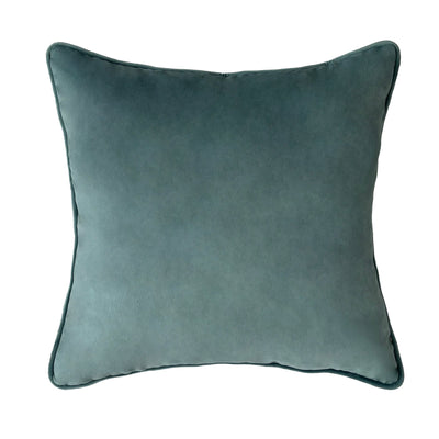 45cm Throw Cushion Teal Velvet - OneWorld Collection