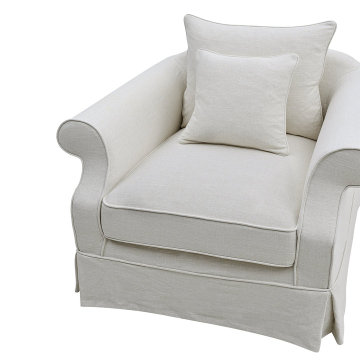 Avalon Armchair Ivory - OneWorld Collection