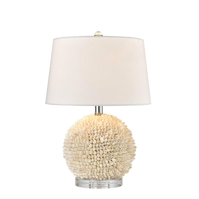 Round Shell Table Lamp W/ Shade - OneWorld Collection