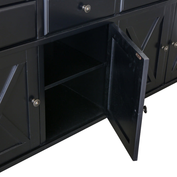 Sorrento Black 4 Door Buffet - OneWorld Collection