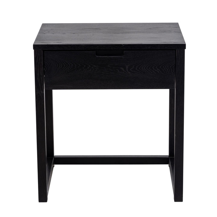 Oslo Black Oak Bedside Table - OneWorld Collection