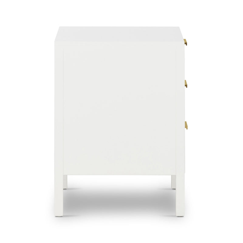 Santorini Bedside 3 Drawers White - OneWorld Collection