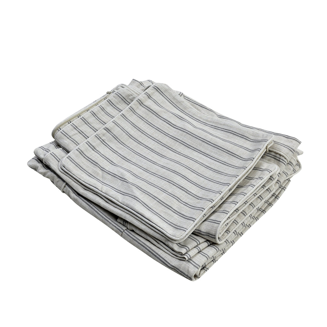 2 Seat Slip Cover - Avalon Stone Stripe - OneWorld Collection