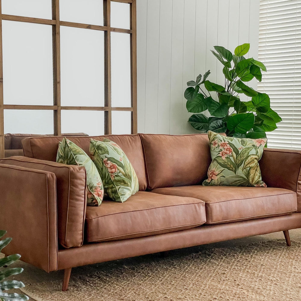 Lincoln 3 Seat Sofa Tan - OneWorld Collection