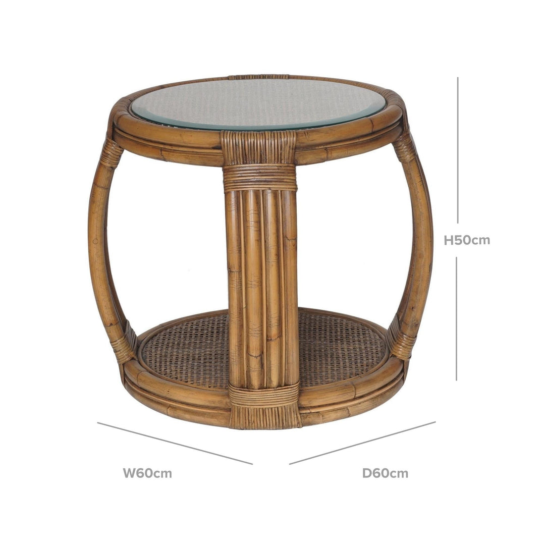 Cayman Rattan Side Table - OneWorld Collection