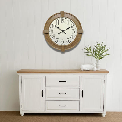 Olivia Wooden Clock - OneWorld Collection