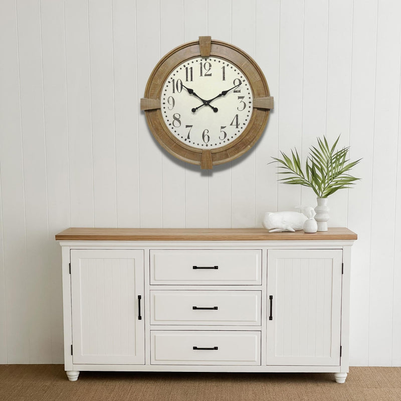Olivia Wooden Clock - OneWorld Collection