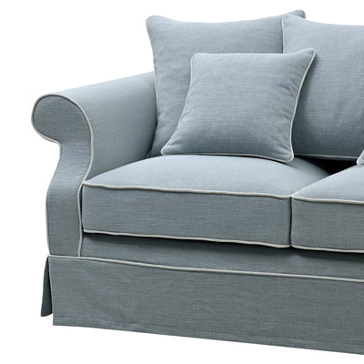 Avalon 2 Seat Hamptons Sofa Beach Linen Blend