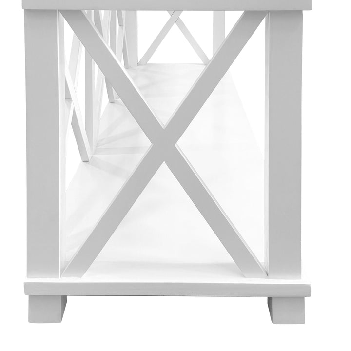 Sorrento White 3 Drawer Console - OneWorld Collection