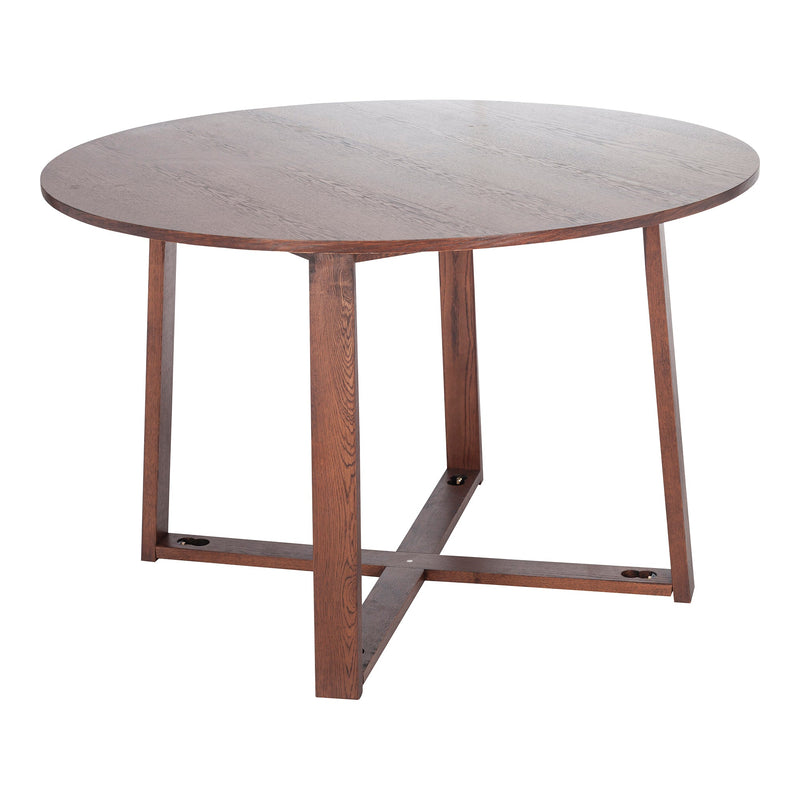 Olwen Oak Wood Round Dining Table - OneWorld Collection