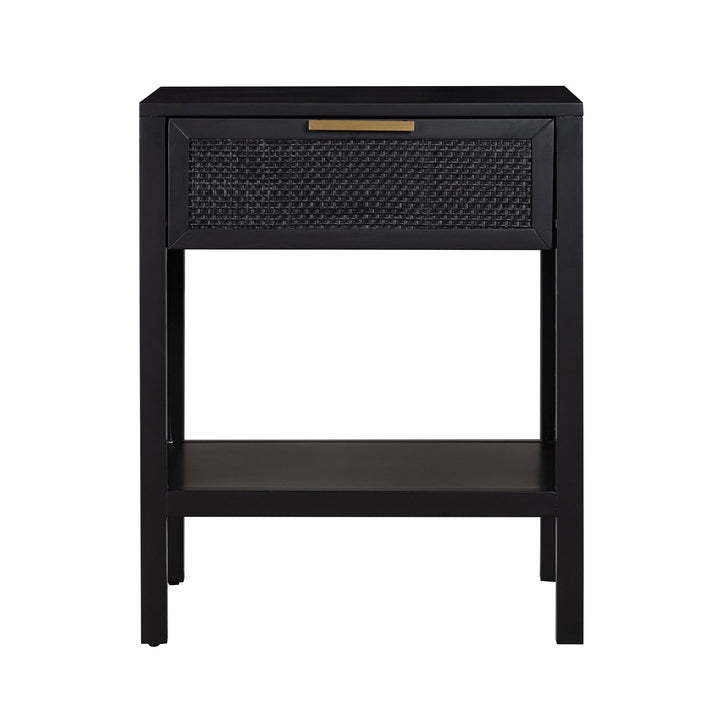 Santorini Bedside Table Black - OneWorld Collection