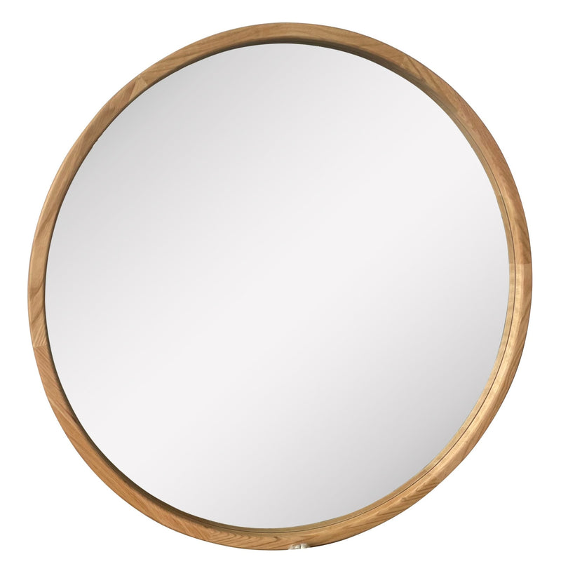 Finlay Round Timber Mirror - OneWorld Collection
