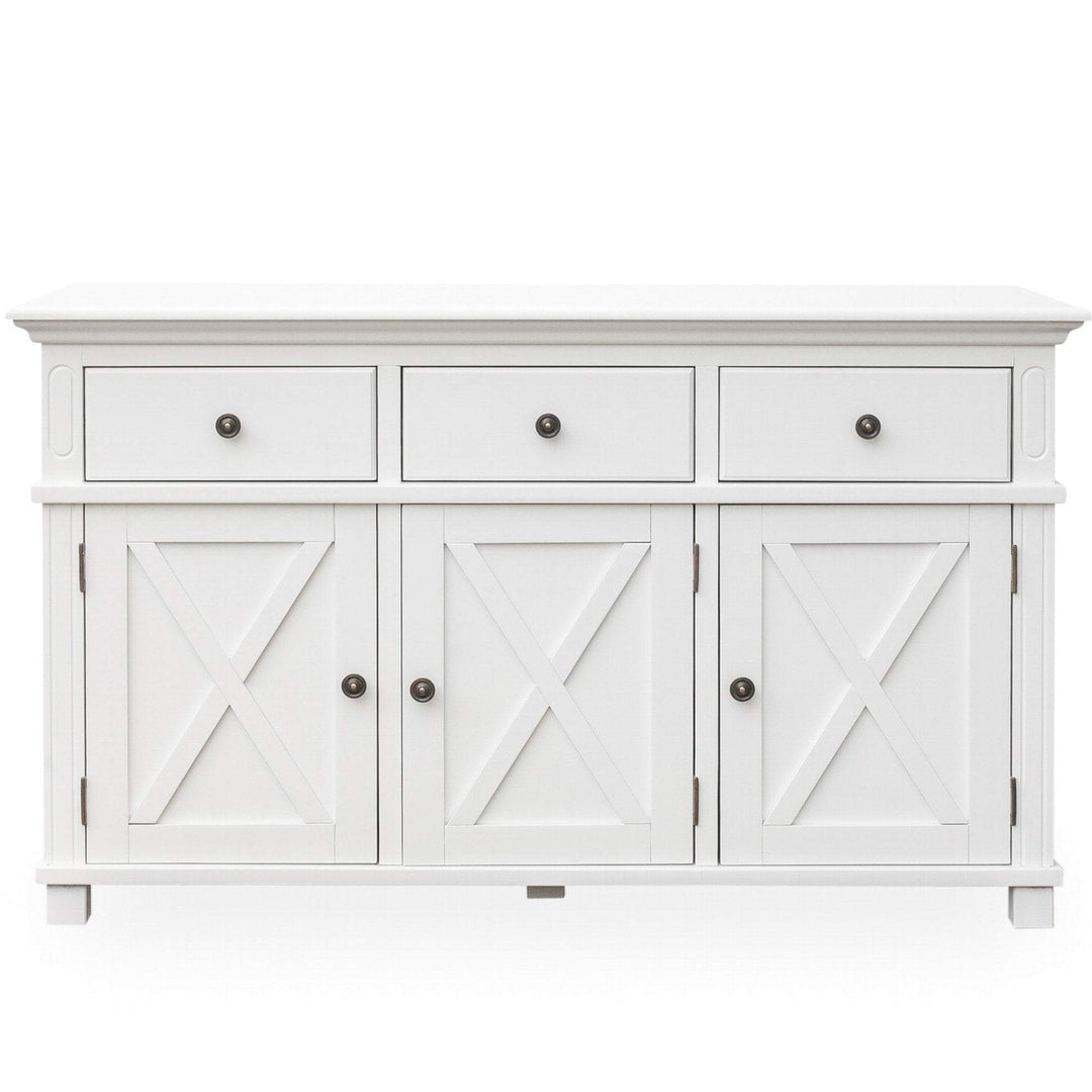 Sorrento White 3 Drawer Buffet - OneWorld Collection