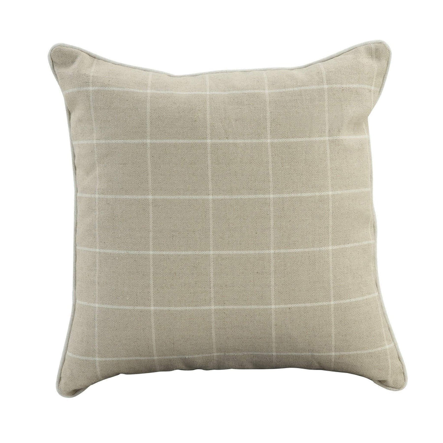 55Cm Throw Cushion Natural Pin Stripe - OneWorld Collection