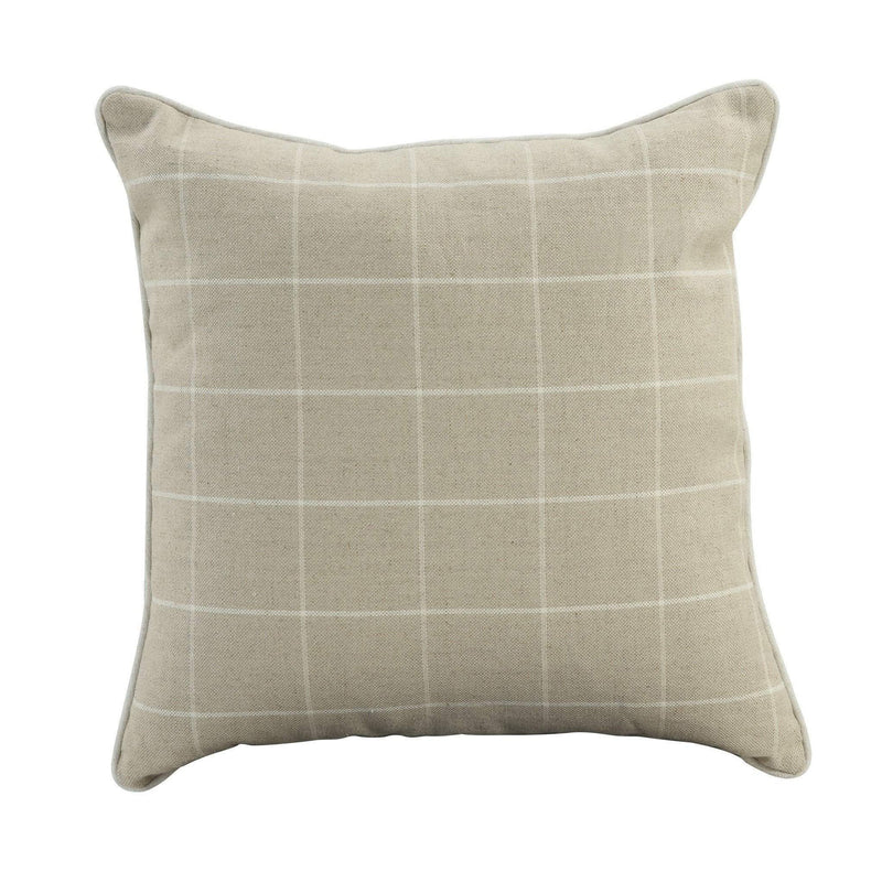 55Cm Throw Cushion Natural Pin Stripe - OneWorld Collection