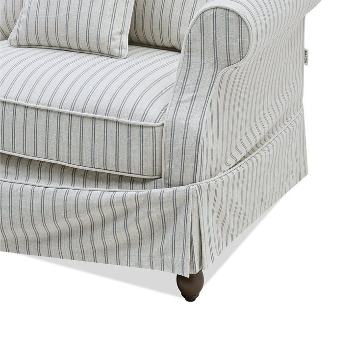 Avalon 3 Seat Sofa Stone Stripe - OneWorld Collection