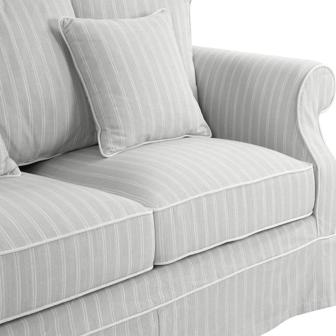 Avalon Hamptons 3 Seat Sofa Cloud Stripe