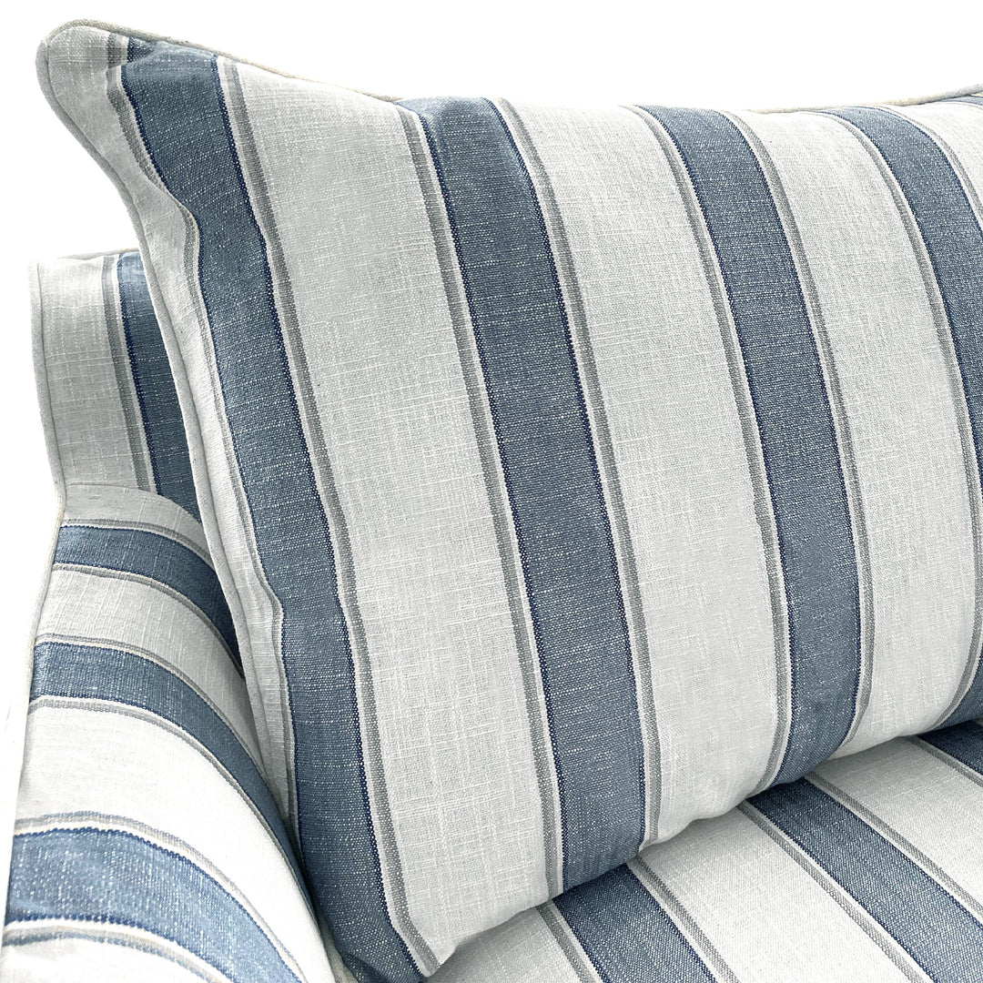 Noosa Armchair Blue Sky Stripe - OneWorld Collection