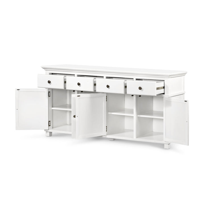 Sorrento White 4 Door Buffet - OneWorld Collection