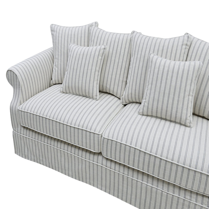 Avalon 3 Seat Sofa Stone Stripe - OneWorld Collection