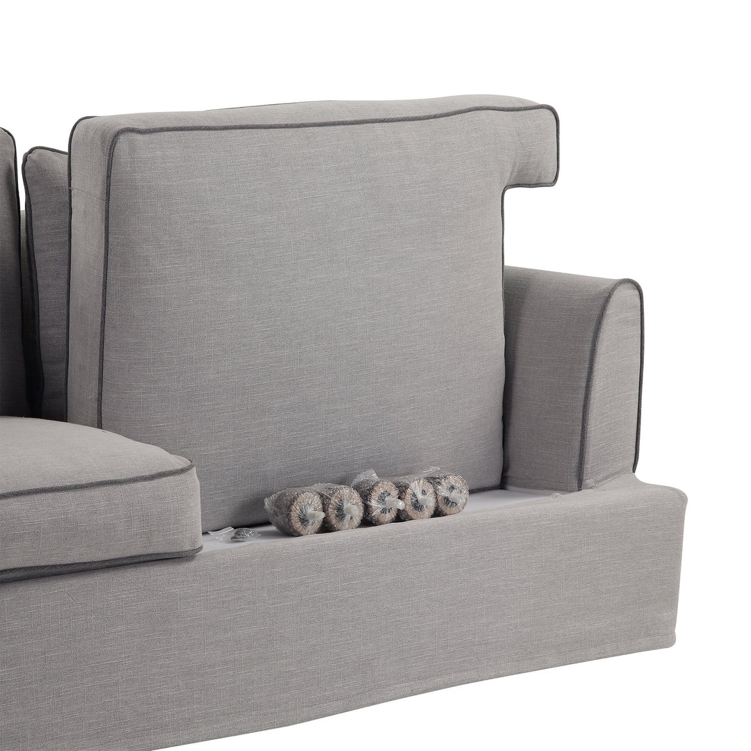 Byron 3 Seat Sofa Pebble Grey - OneWorld Collection