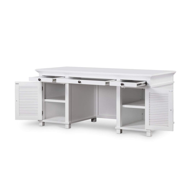 West Beach Desk White Double Leg - OneWorld Collection