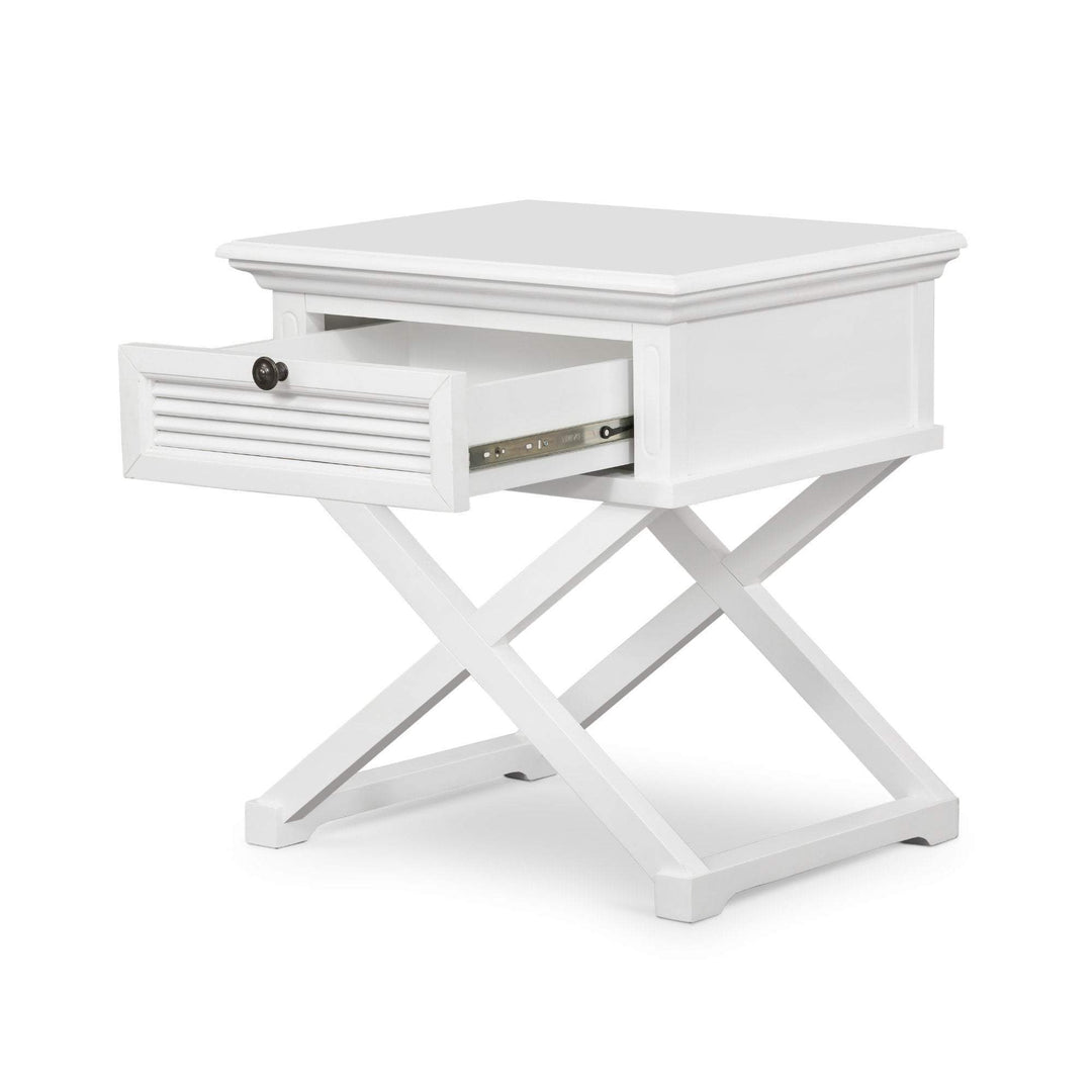 West Beach Side Table White - OneWorld Collection