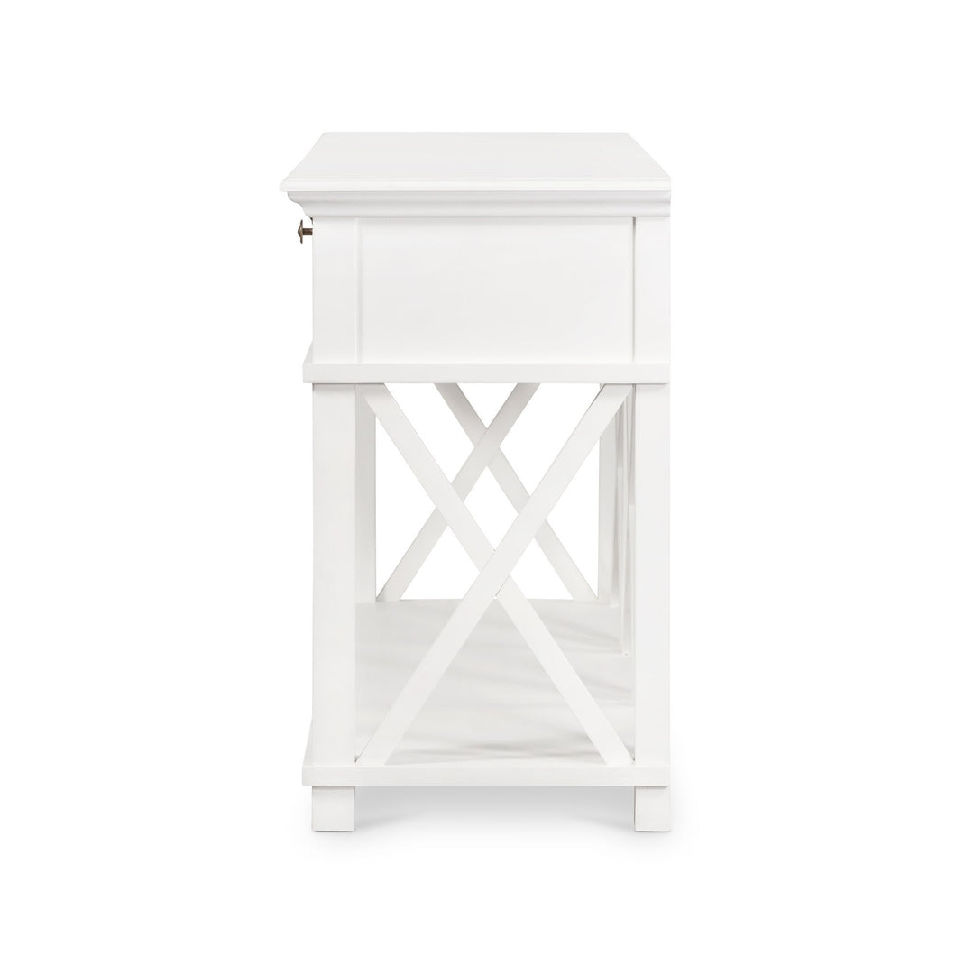 West Beach 3 Drawer Console White - OneWorld Collection