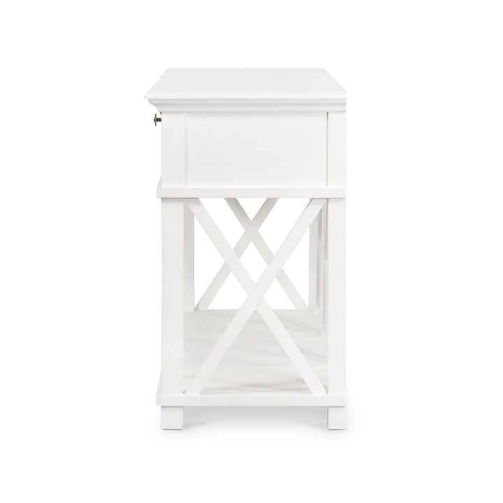 West Beach 3 Drawer Console White - OneWorld Collection