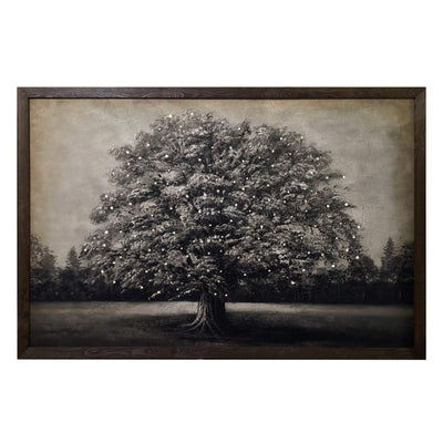 Framed Canvas Tree With Led Lights - OneWorld Collection