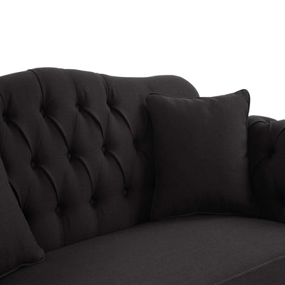 Vaucluse 3 Seat Sofa Charcoal - OneWorld Collection