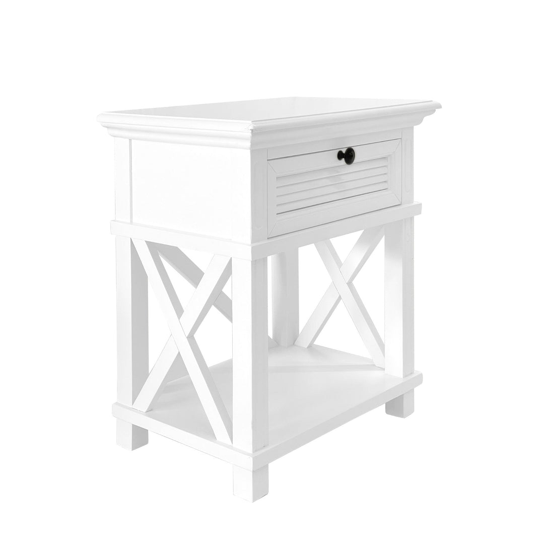 West Beach Bedside Table White - OneWorld Collection