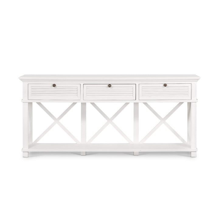 West Beach 3 Drawer Console White - OneWorld Collection