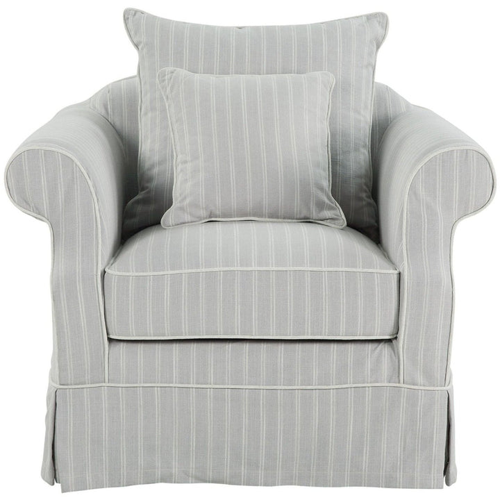 Avalon Armchair Cloud Stripe - OneWorld Collection