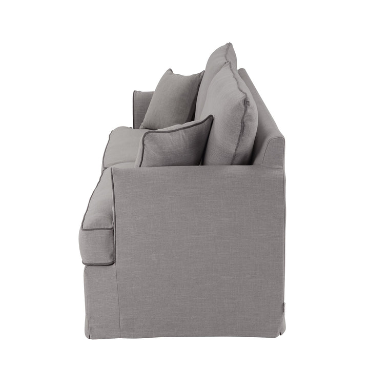 3 Seat Slip Cover - Byron Pebble Grey - OneWorld Collection