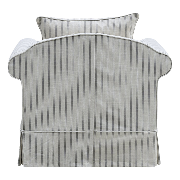 Slip Cover Only - Avalon Hamptons Armchair Stone Stripe