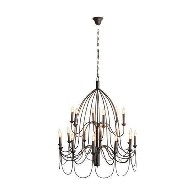 Large Arm Taupe Chandelier - OneWorld Collection
