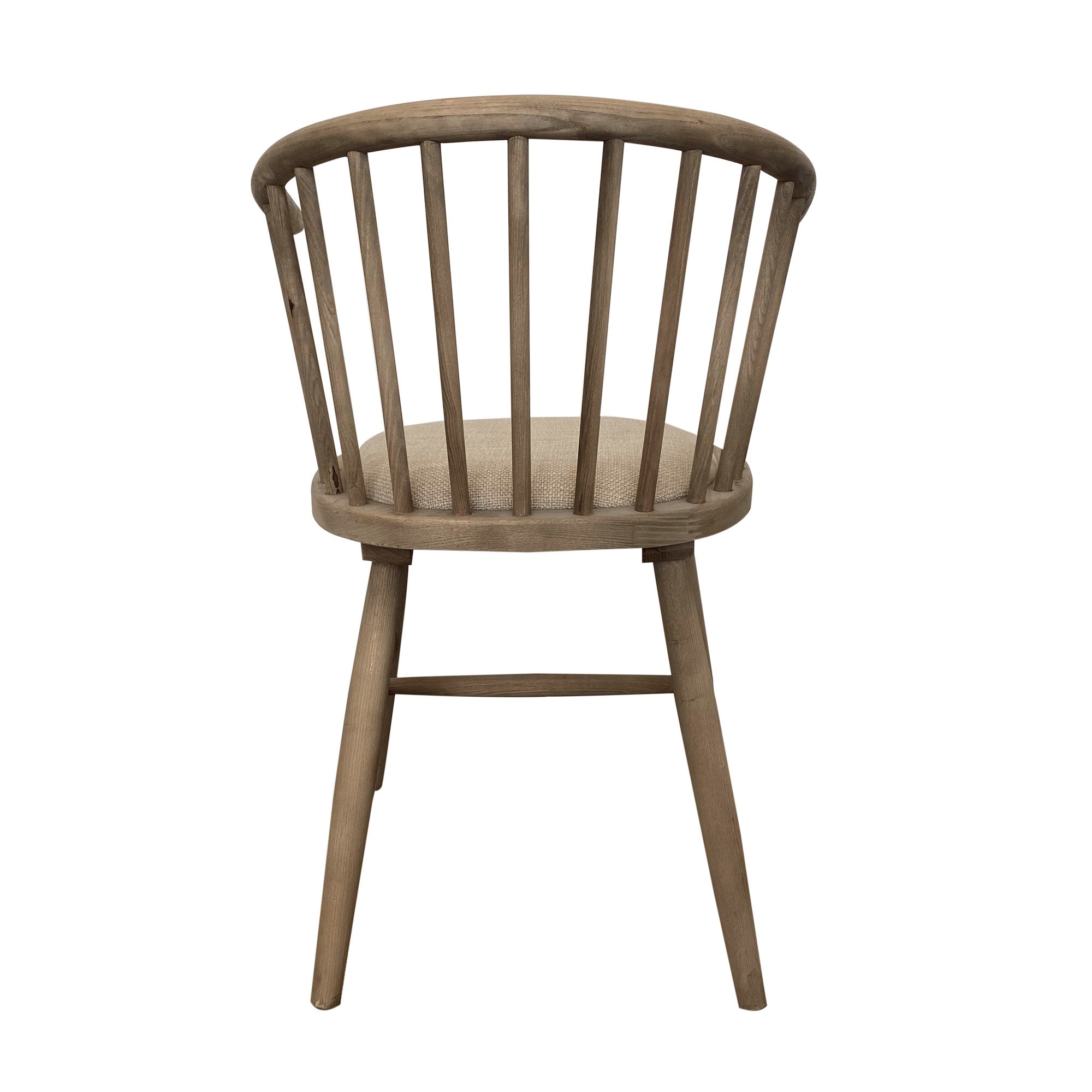 Round Curved Strip Back Elm Wood Dining Chair Natural – OneWorld Collection