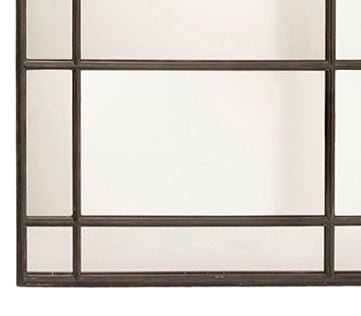 Tall Iron Arch Mirror With Panes Antique - OneWorld Collection