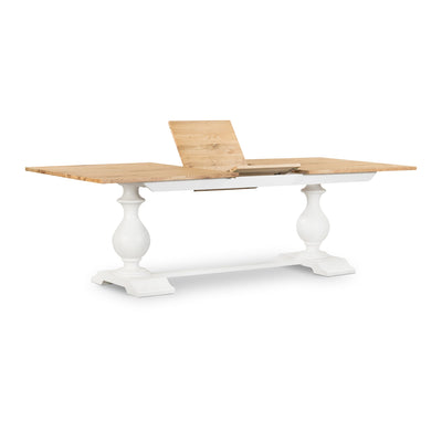 South Hamptons Extendable Dining Table Natural White - OneWorld Collection