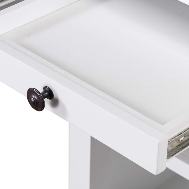 West Beach Desk White Double Leg - OneWorld Collection