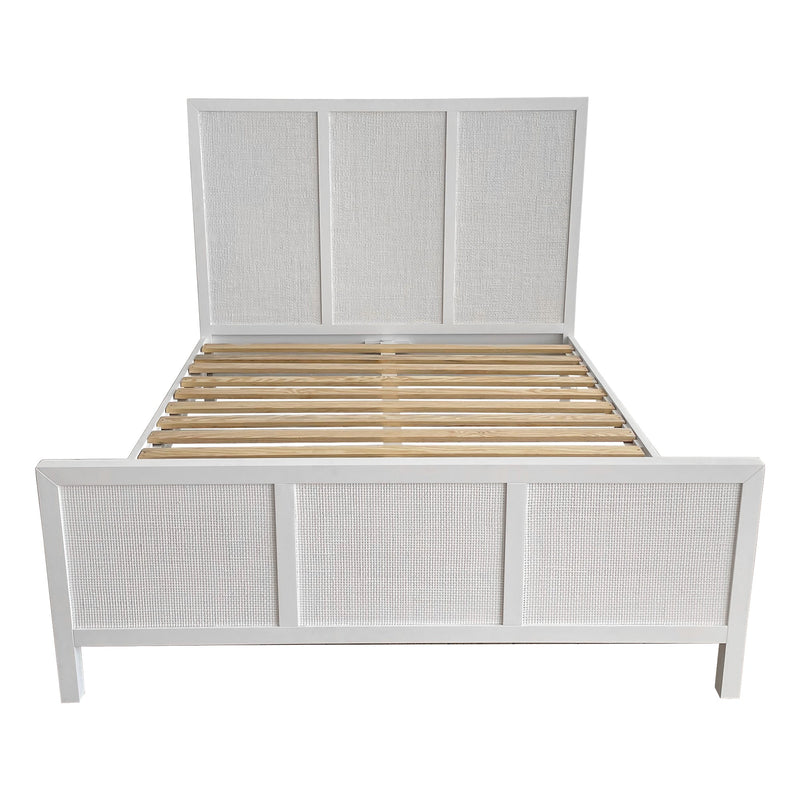 Santorini Queen Bed White - OneWorld Collection