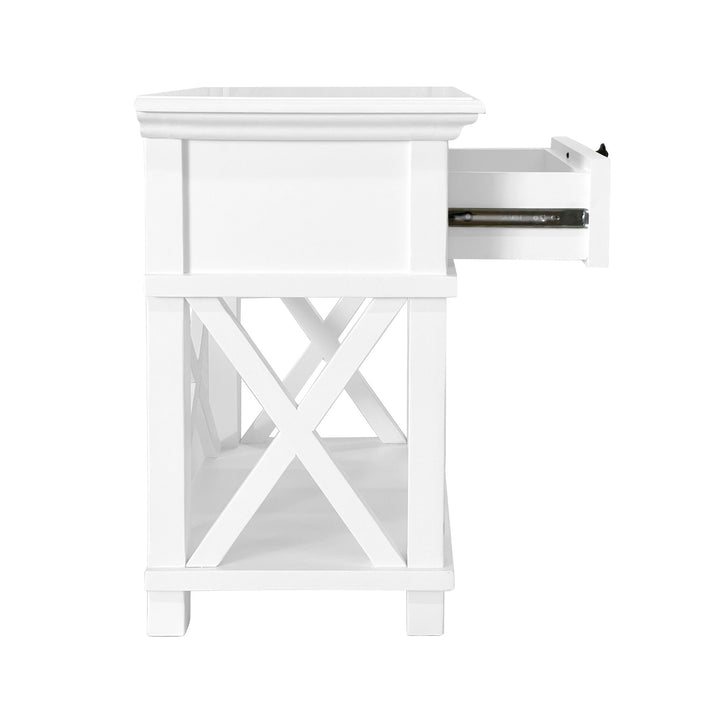 West Beach Bedside Table White - OneWorld Collection