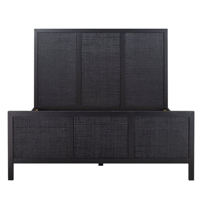 Santorini Queen Bed Black - OneWorld Collection