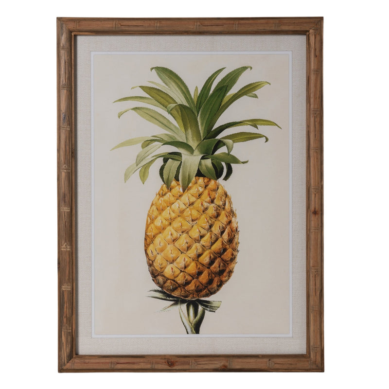 Plantation Pineapple Prints Set of Two - OneWorld Collection