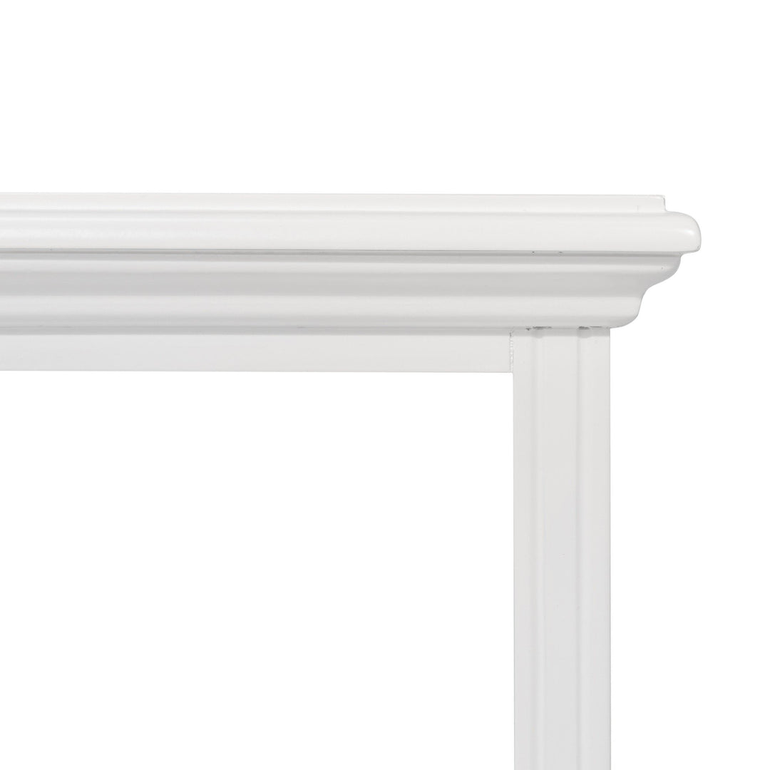 Sorrento Large Glass Coffee Table White - OneWorld Collection