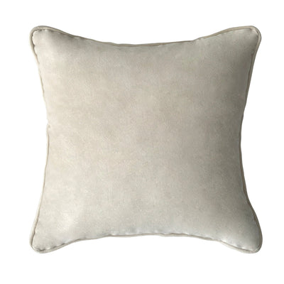55cm Throw Cushion Cream Velvet - OneWorld Collection