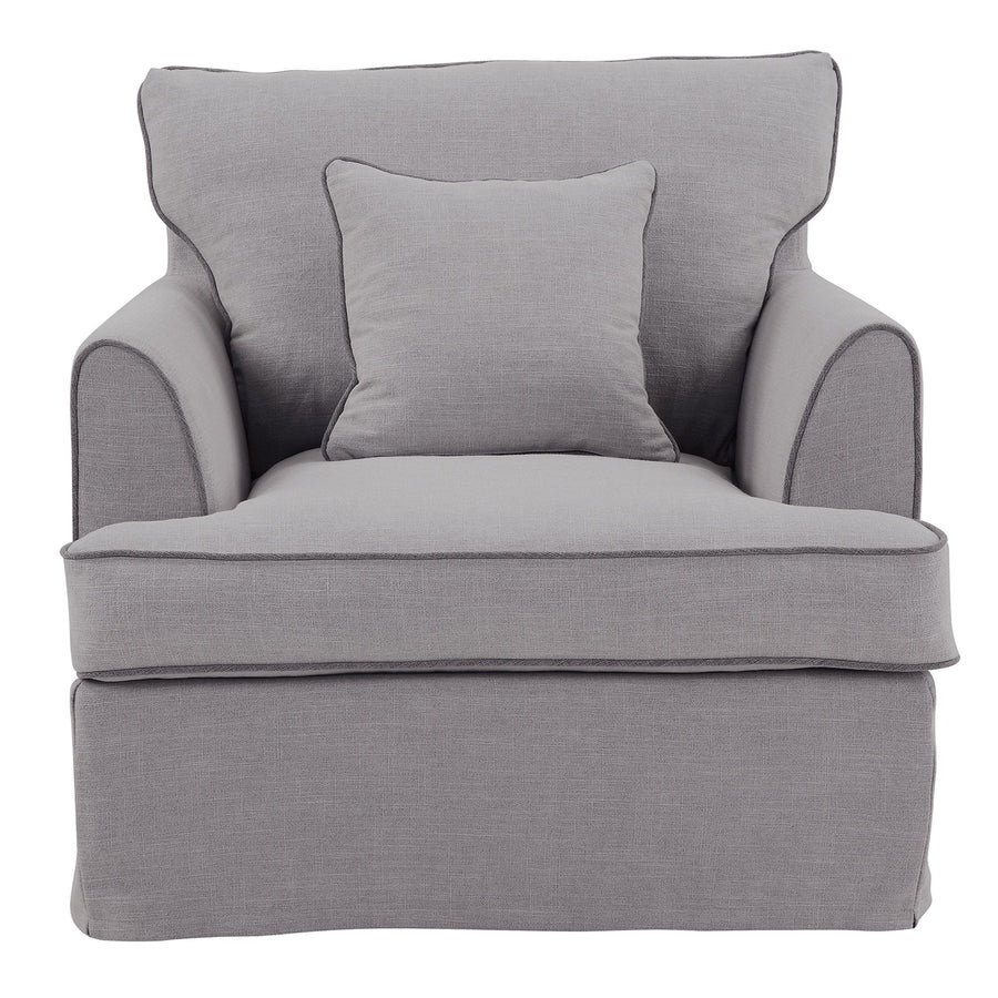 Byron Armchair Pebble Grey - OneWorld Collection