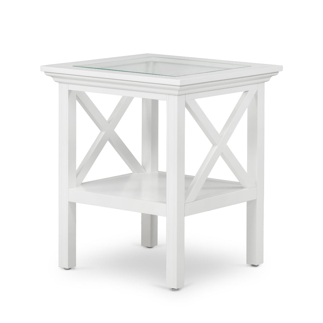 Sorrento Glass Top Side Table - OneWorld Collection